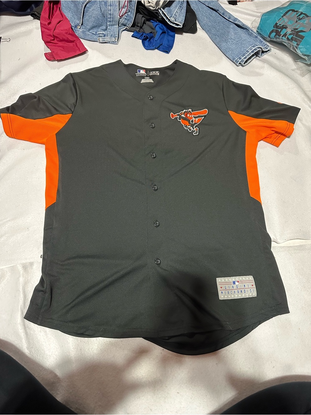Baltimore Orioles MLB Genuine Merchandise TX3 Cool Jersey Black Orange Men’s L
